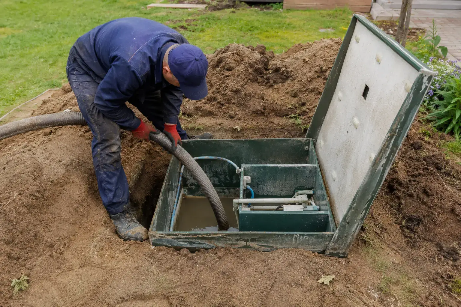 Signs of a failing septic system in Grimsby